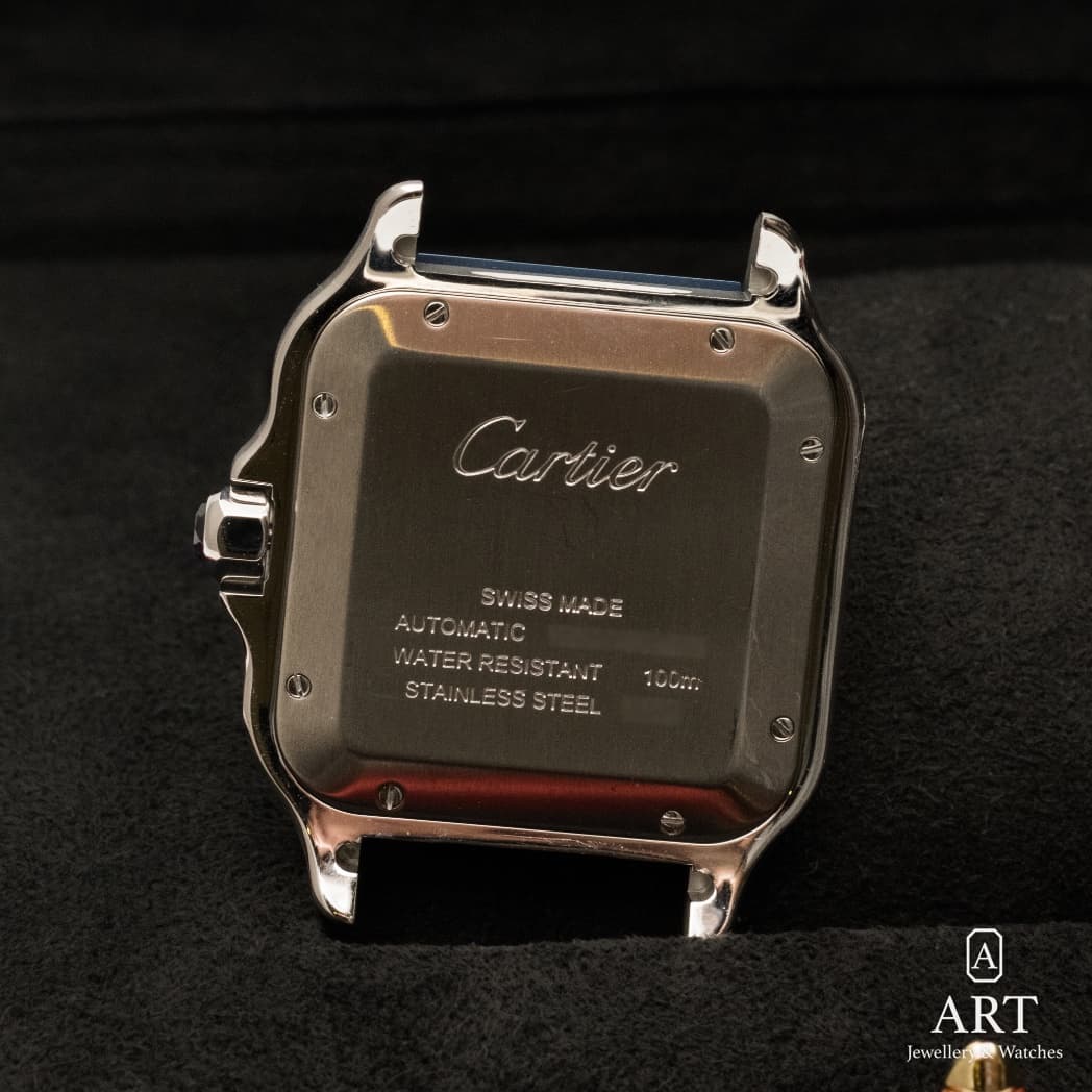 Cartier Santos de Cartier watch, blue dial, reference WSSA0048 (7)