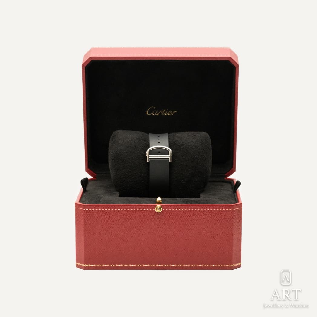 Cartier Santos de Cartier watch, black dial, reference WSSA0039 (4)