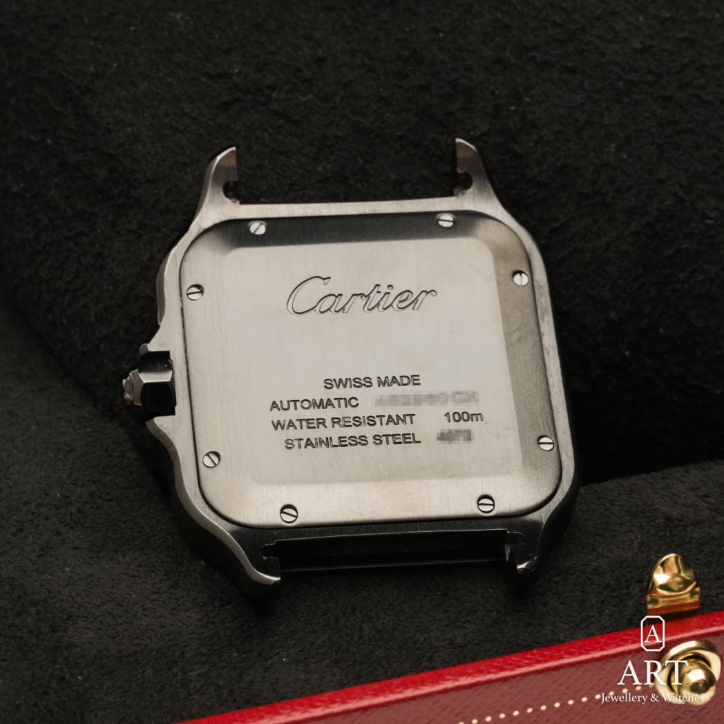 Cartier Santos de Cartier watch, black dial, reference WSSA0039 (7)