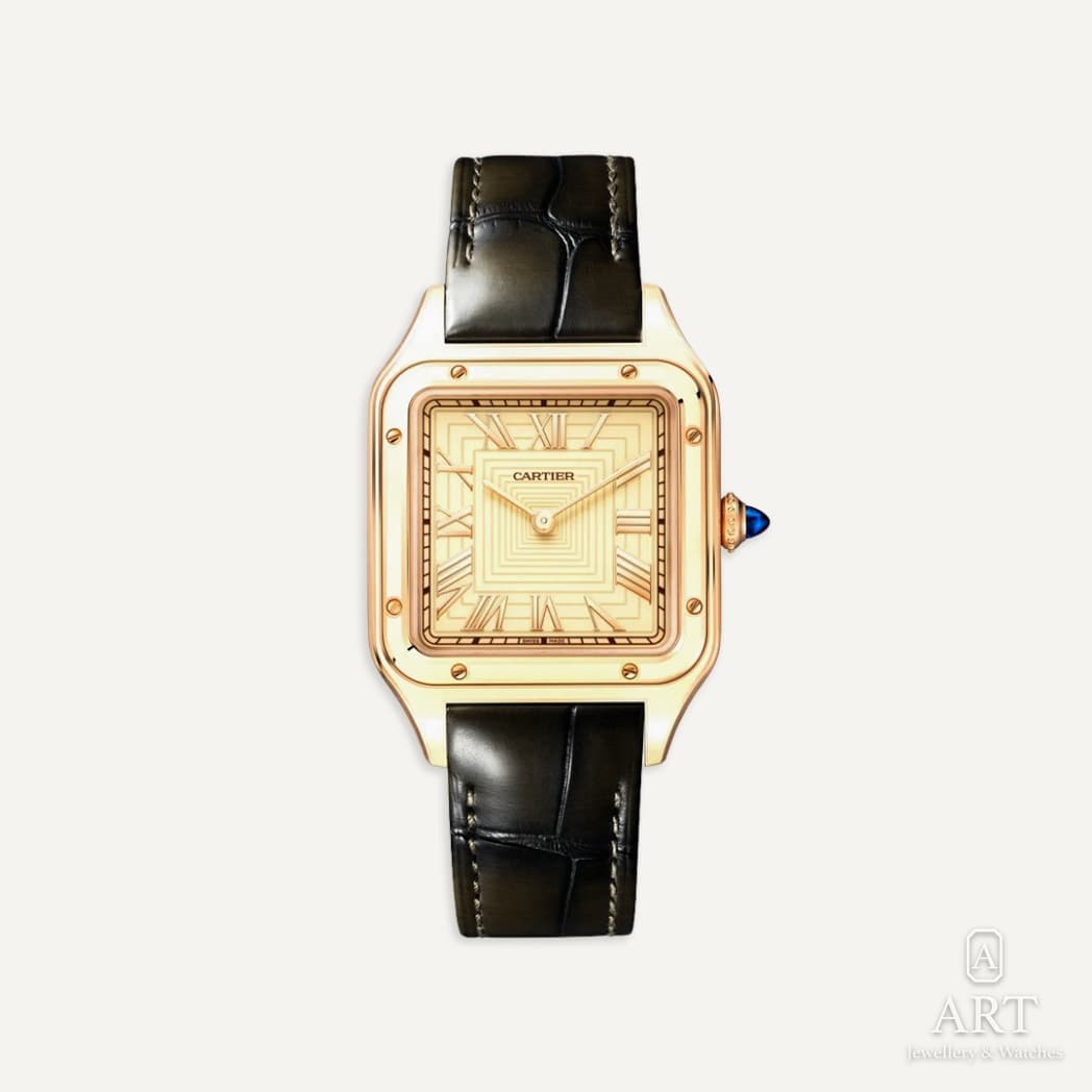 Cartier Santos Dumont Limitli Üretim 250 Adet watch, beige dial, reference WGSA0054