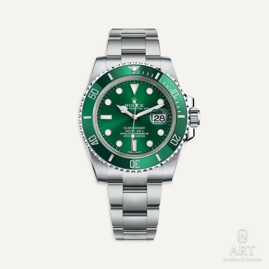 Rolex Submariner "Hulk" saati, yeşil kadran, referans 116610LV