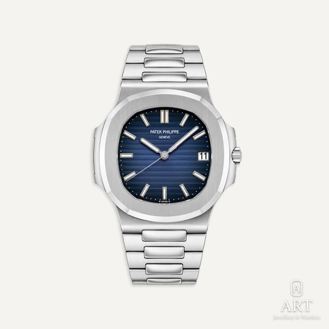 Patek Philippe Nautilus watch, blue dial, reference 5711/1A-010