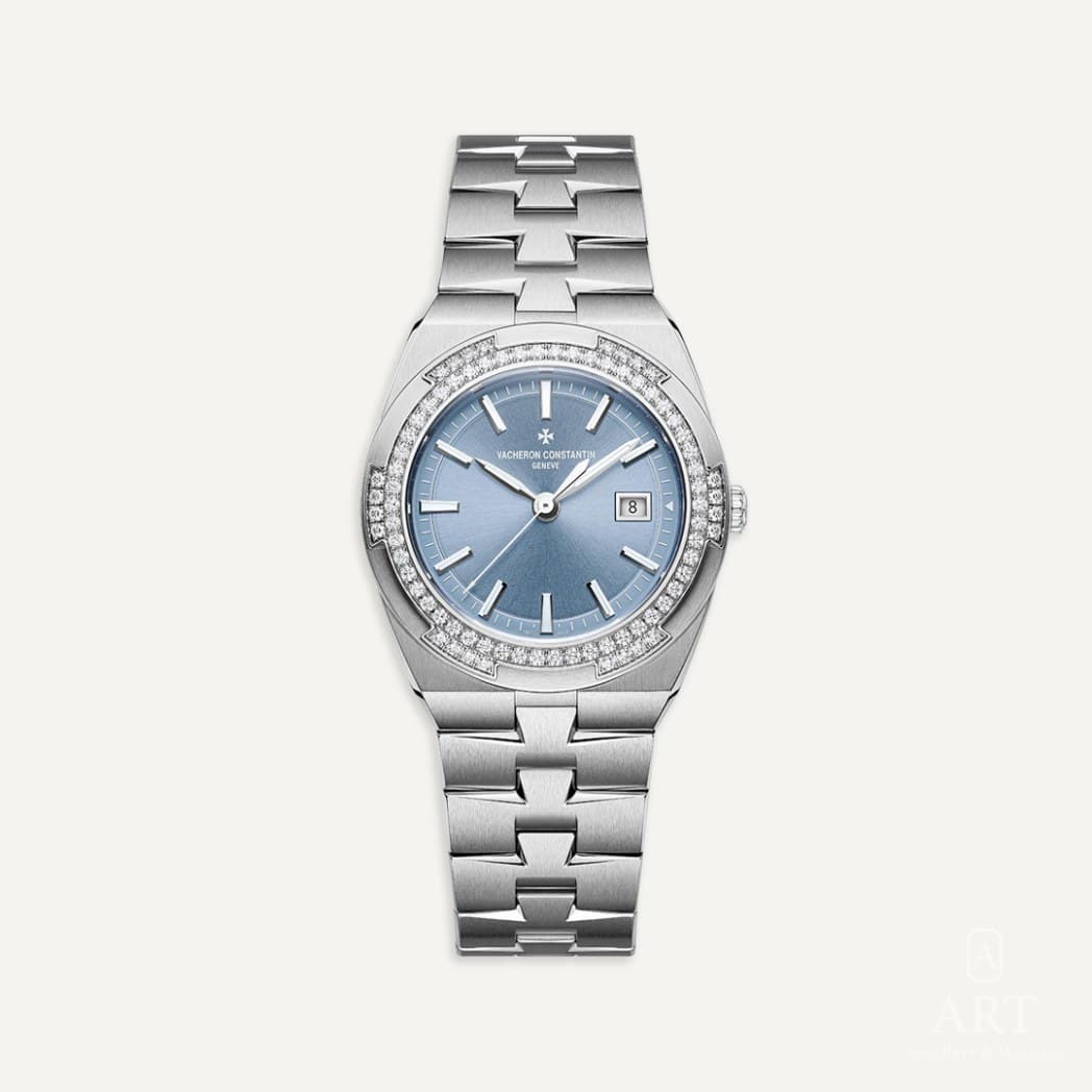 Vacheron Constantin Overseas Quartz watch, blue dial, reference 1205V/100A-B590