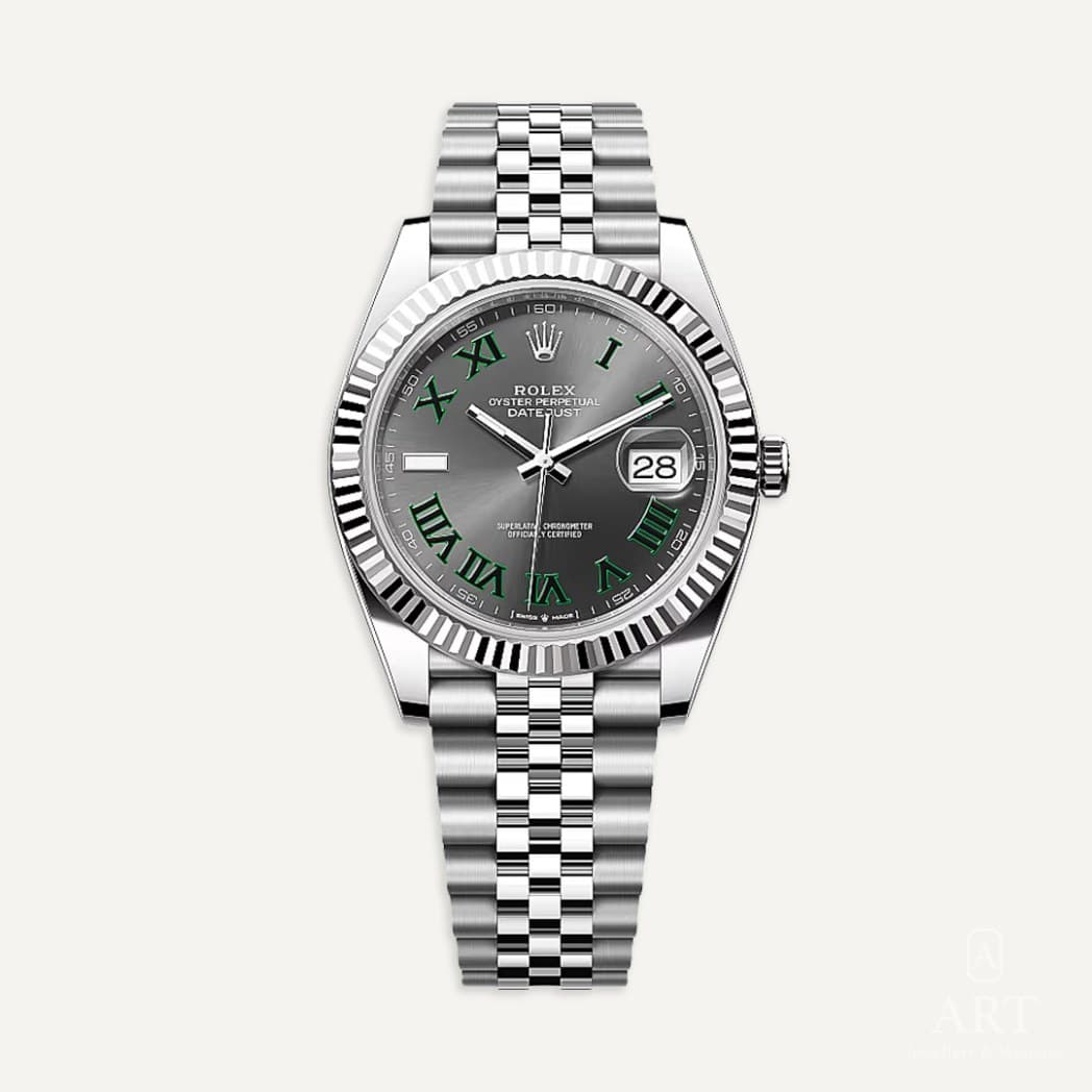 Rolex Datejust watch, wimbledon dial, reference 126334
