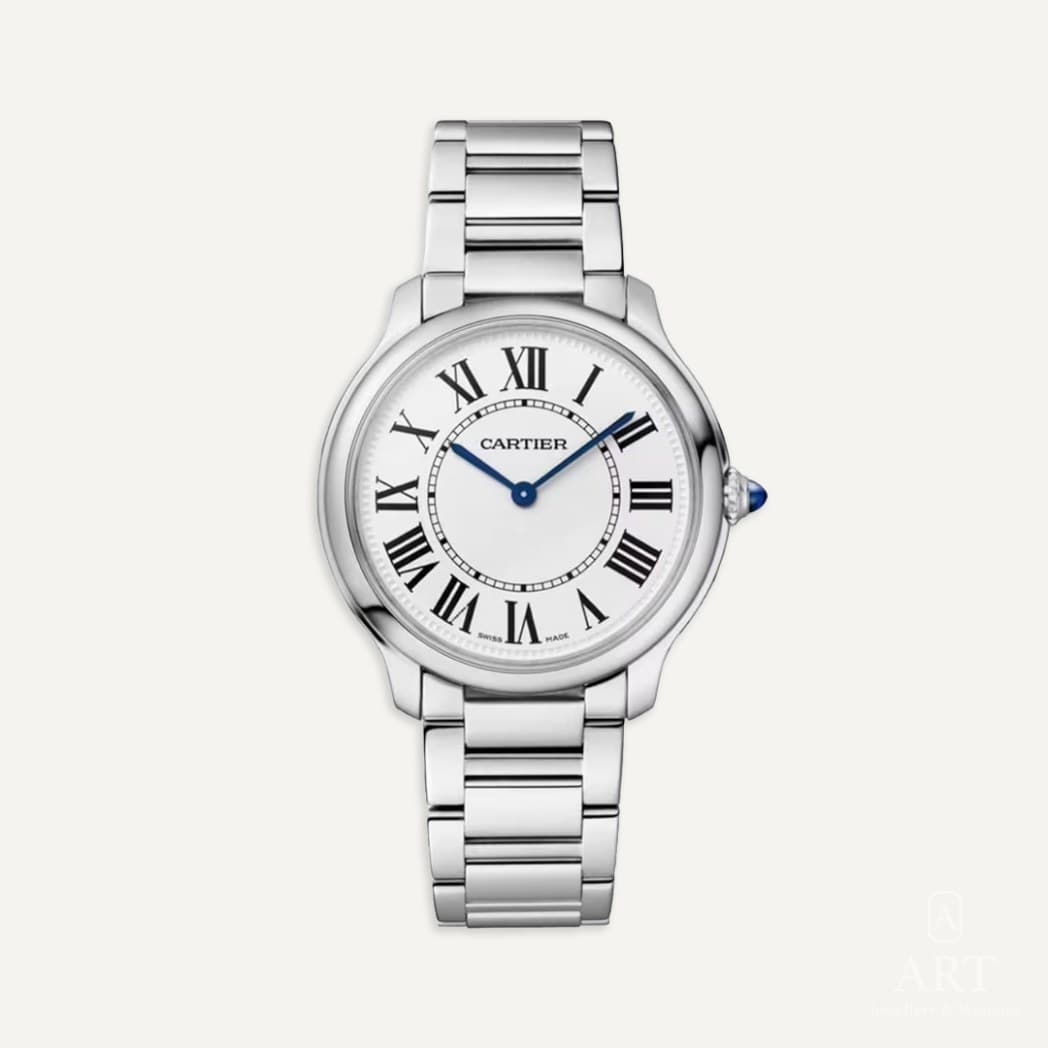 Cartier Ronde Must de Cartier watch, white dial, reference WSRN0034