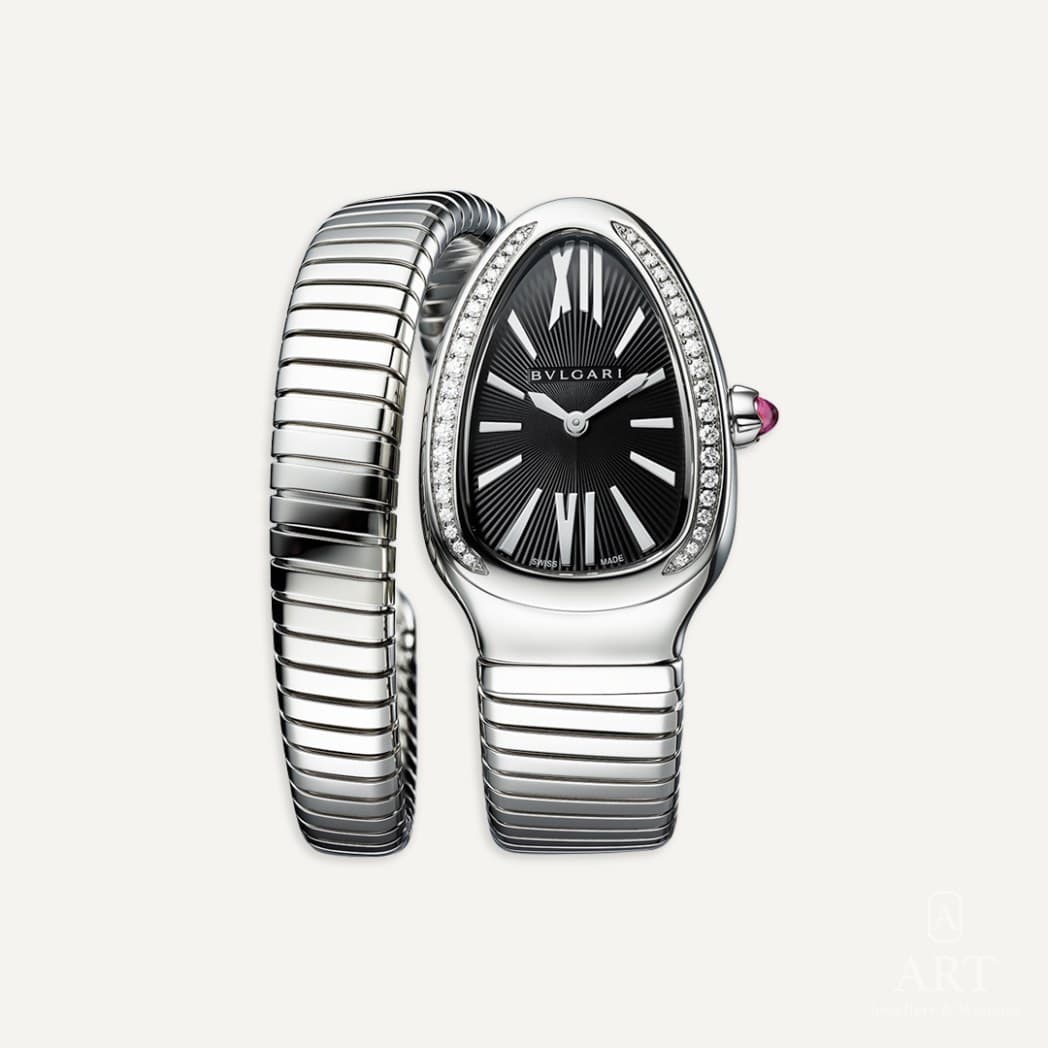 Bulgari Serpenti Tubogas watch, black dial, reference 103524