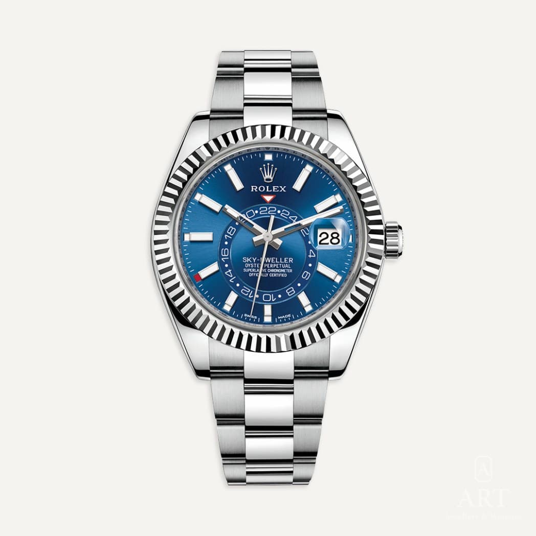 Rolex Sky-Dweller watch, blue dial, reference 326934