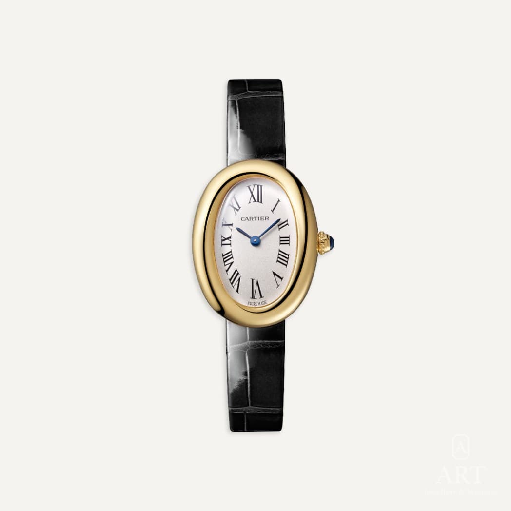 Cartier Baignoire watch, silver dial, reference WGBA0042