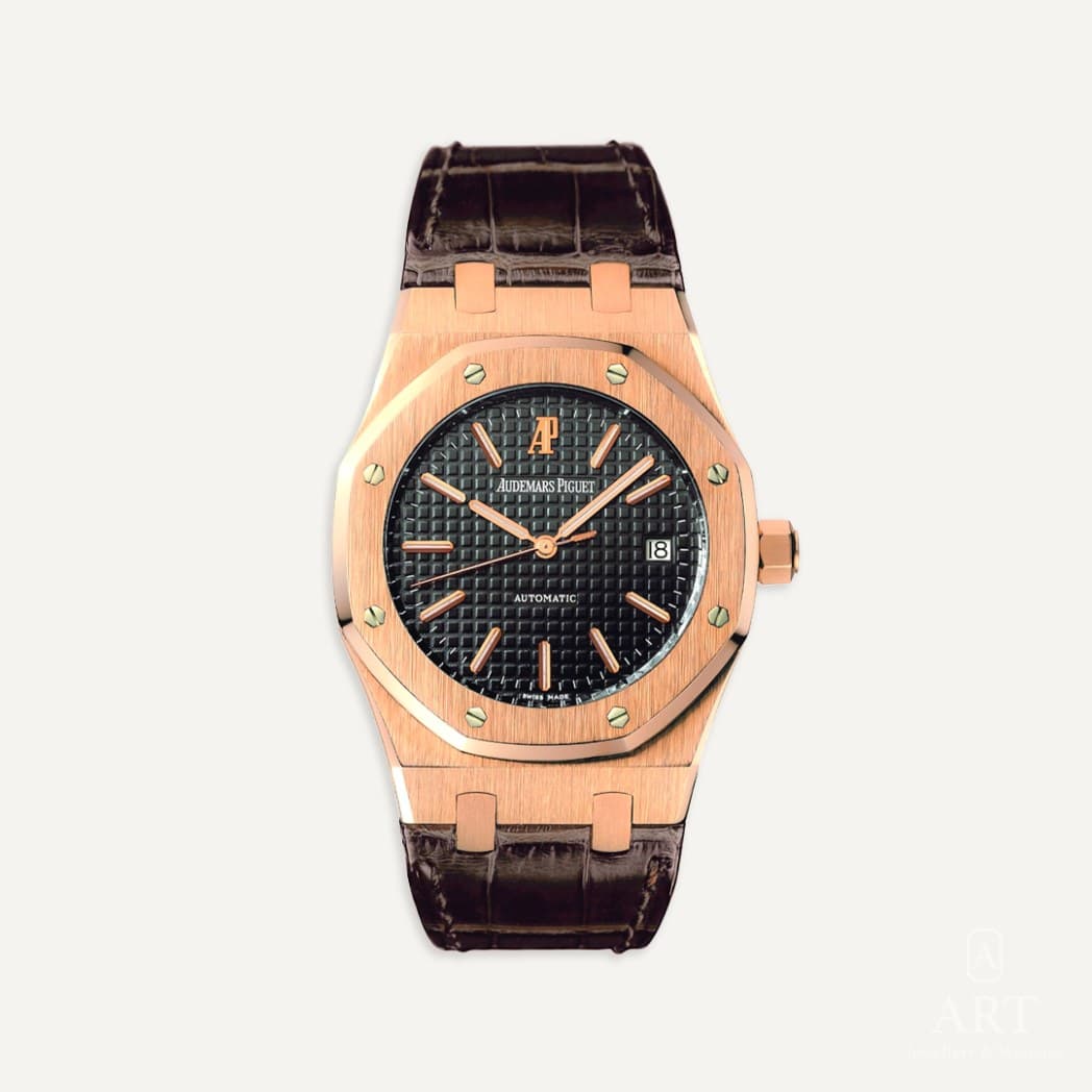 Audemars Piguet Royal Oak watch, black dial, reference 15300OR.OO.D088CR.01