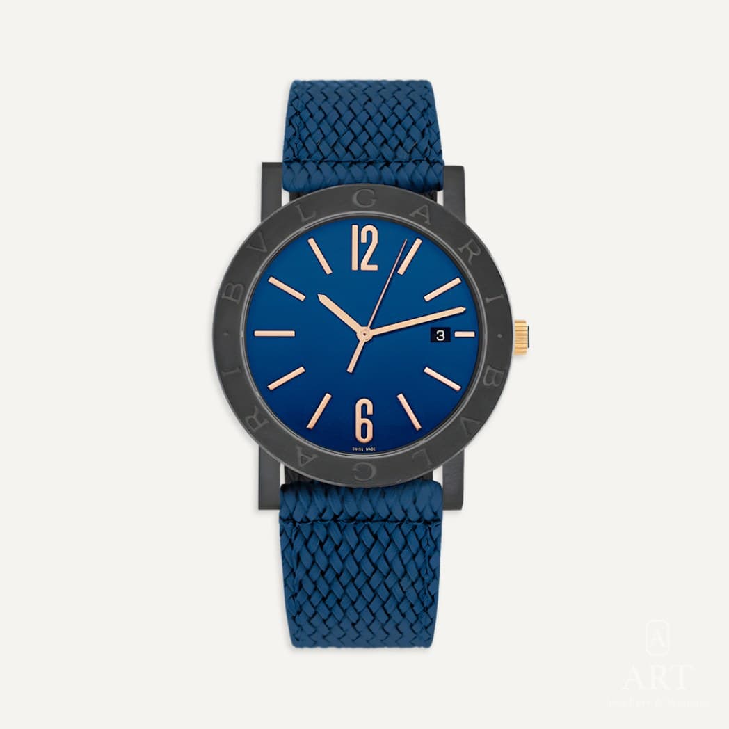 Bulgari Bvlgari saati, mavi kadran, referans 103133