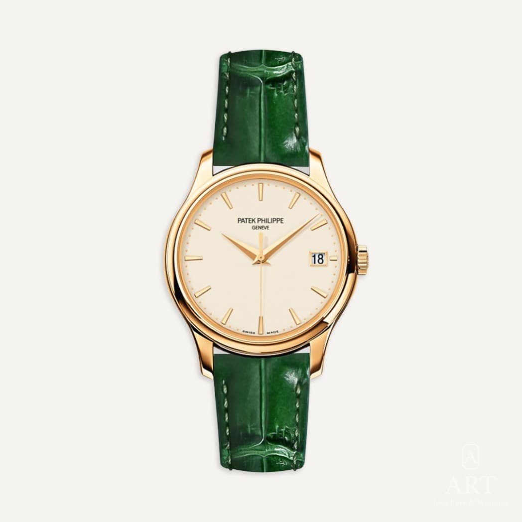 Patek Philippe Calatrava saati, fildişi kadran, referans 5227J-001