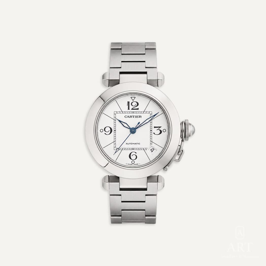 Cartier Pasha C watch, white dial, reference 2324