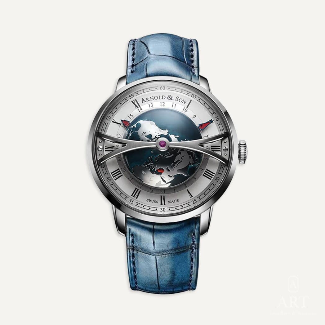 Arnold & Son Globetrotter Horobox Limited Edition watch, white dial, reference 1WTAS.S01A.D137S