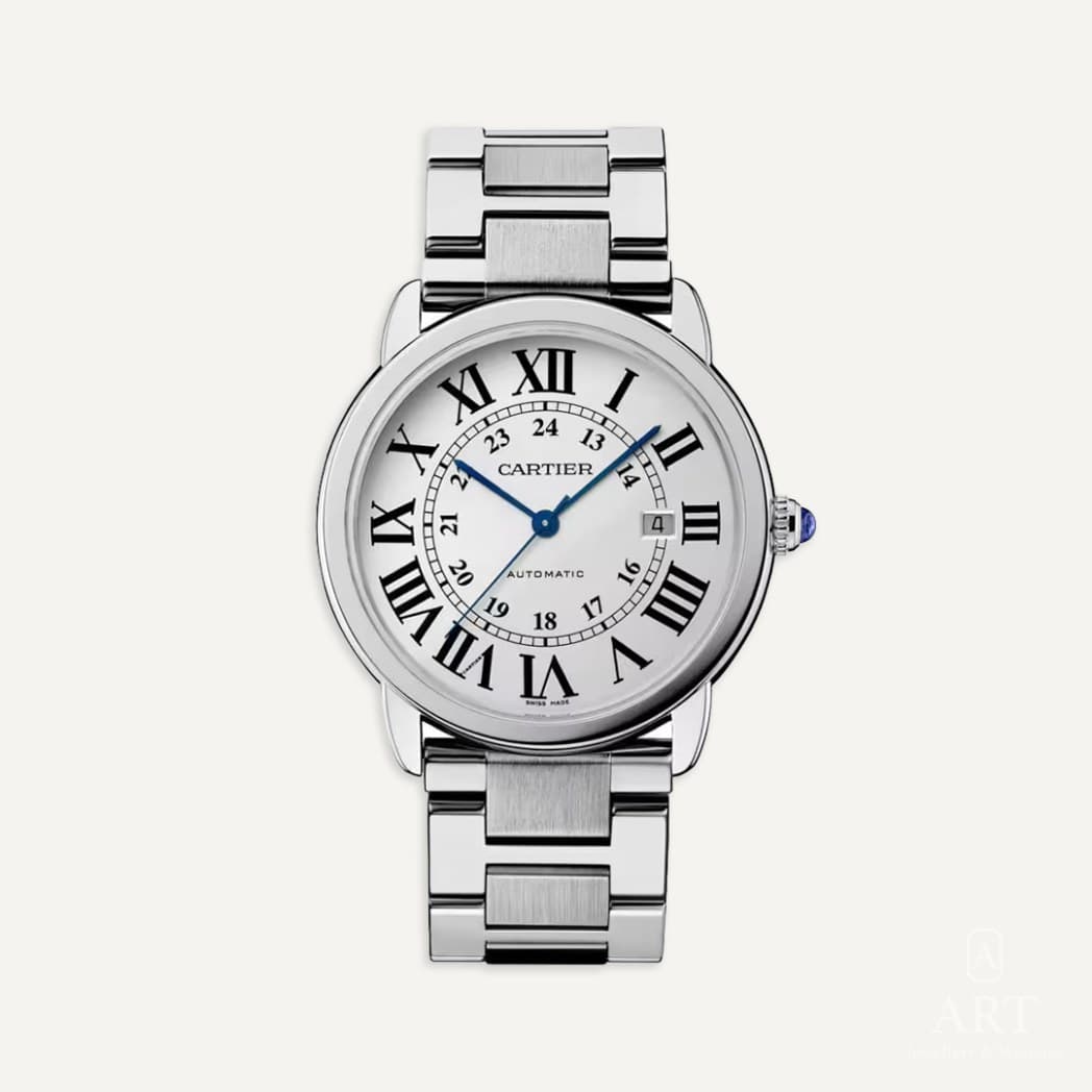 Cartier Ronde Solo de Cartier XL saati, beyaz kadran, referans W6701011