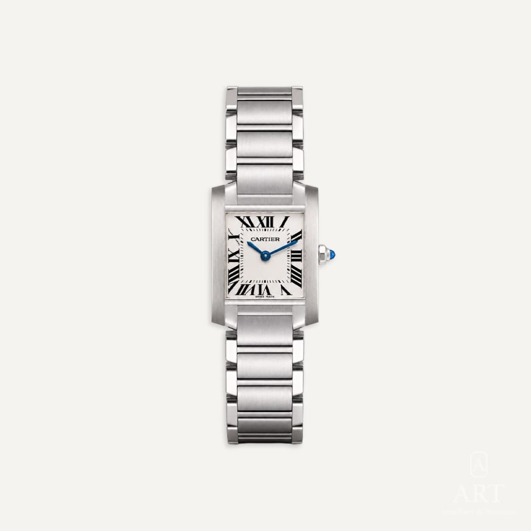 Cartier Tank Française Small watch, white dial, reference W51008Q3