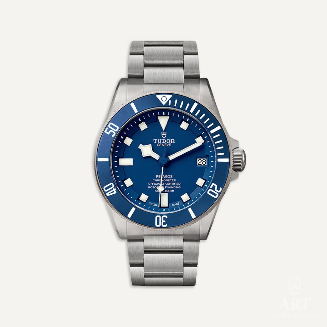 Tudor Pelagos watch, blue dial, reference 25600TB