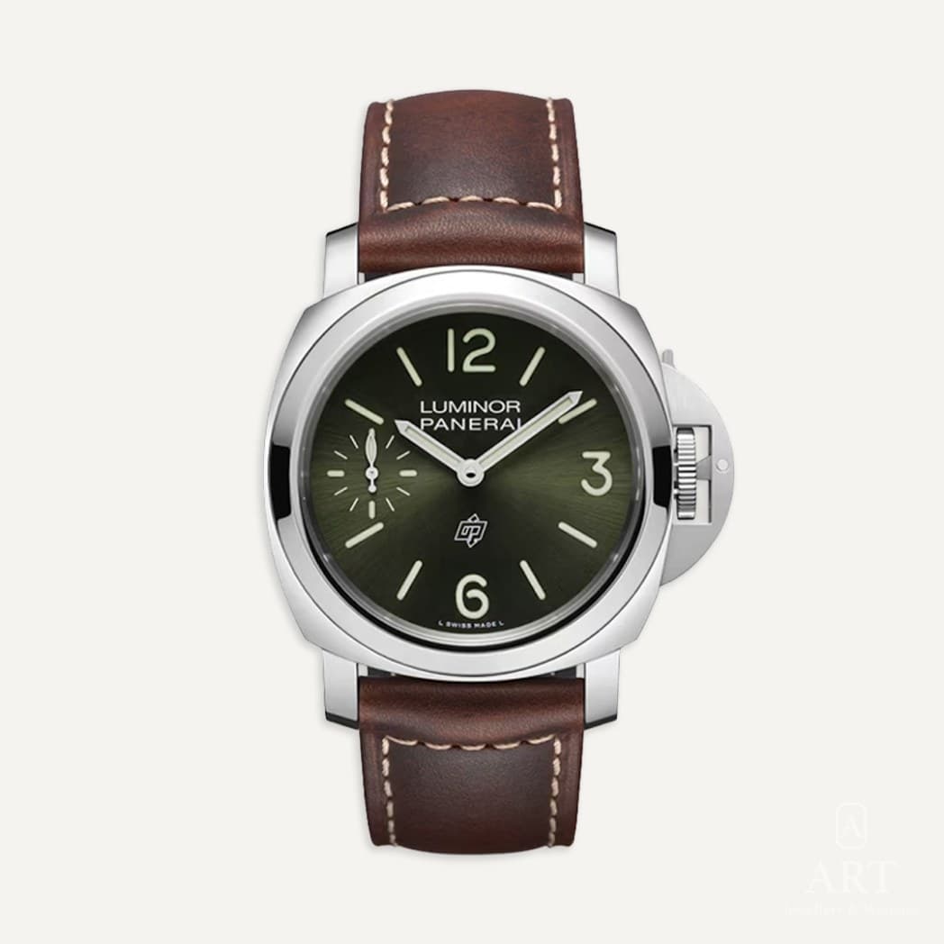 Panerai Luminor watch, green dial, reference PAM01624
