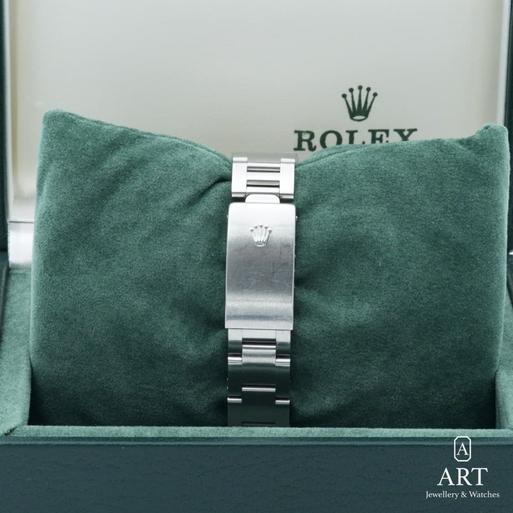 Rolex Oyster Perpetual Date saati, beyaz kadran, referans 15210 (6)