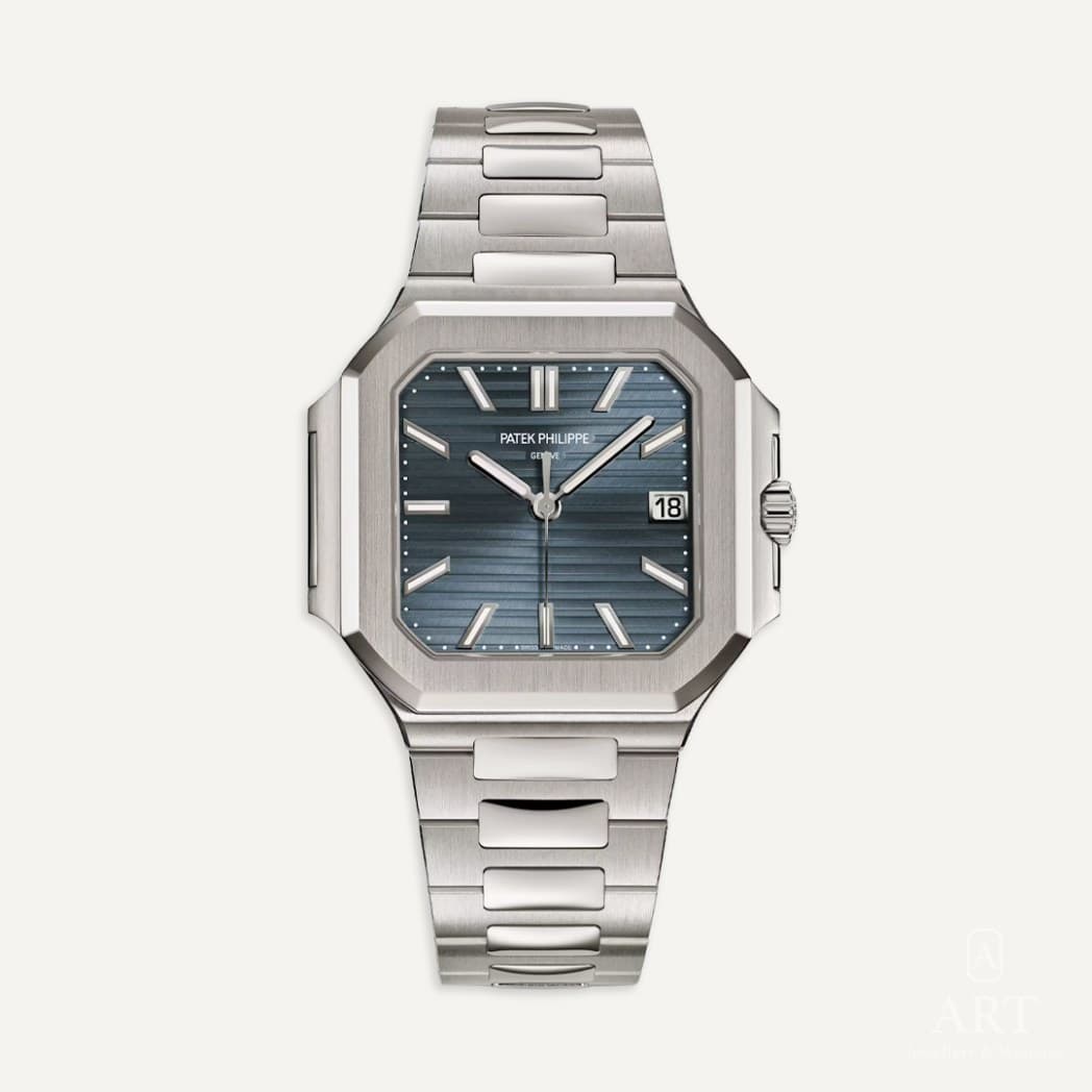 Patek Philippe Cubitus saati, mavi kadran, referans 7128/1G-001