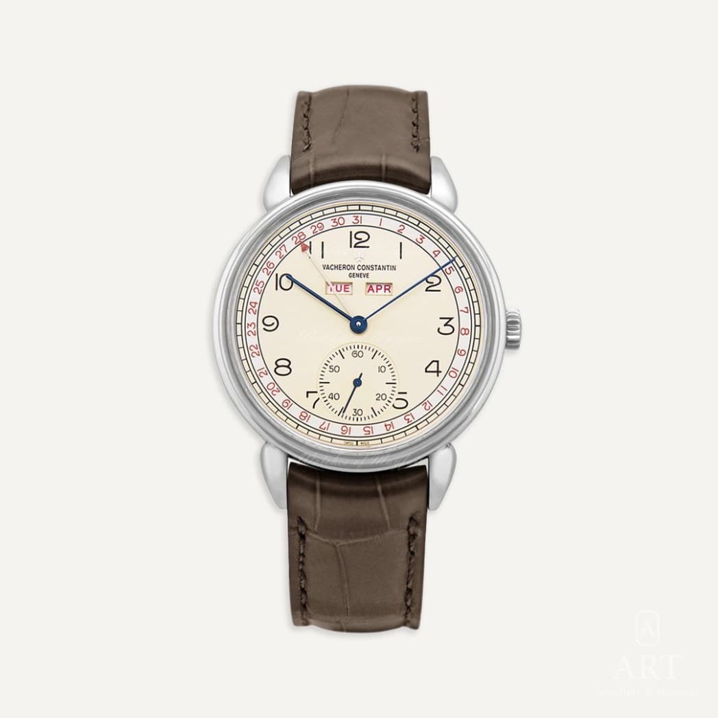 Vacheron Constantin Historiques Triple Calendrier 1942 saati, fildişi kadran, referans 3110V/000A-B425