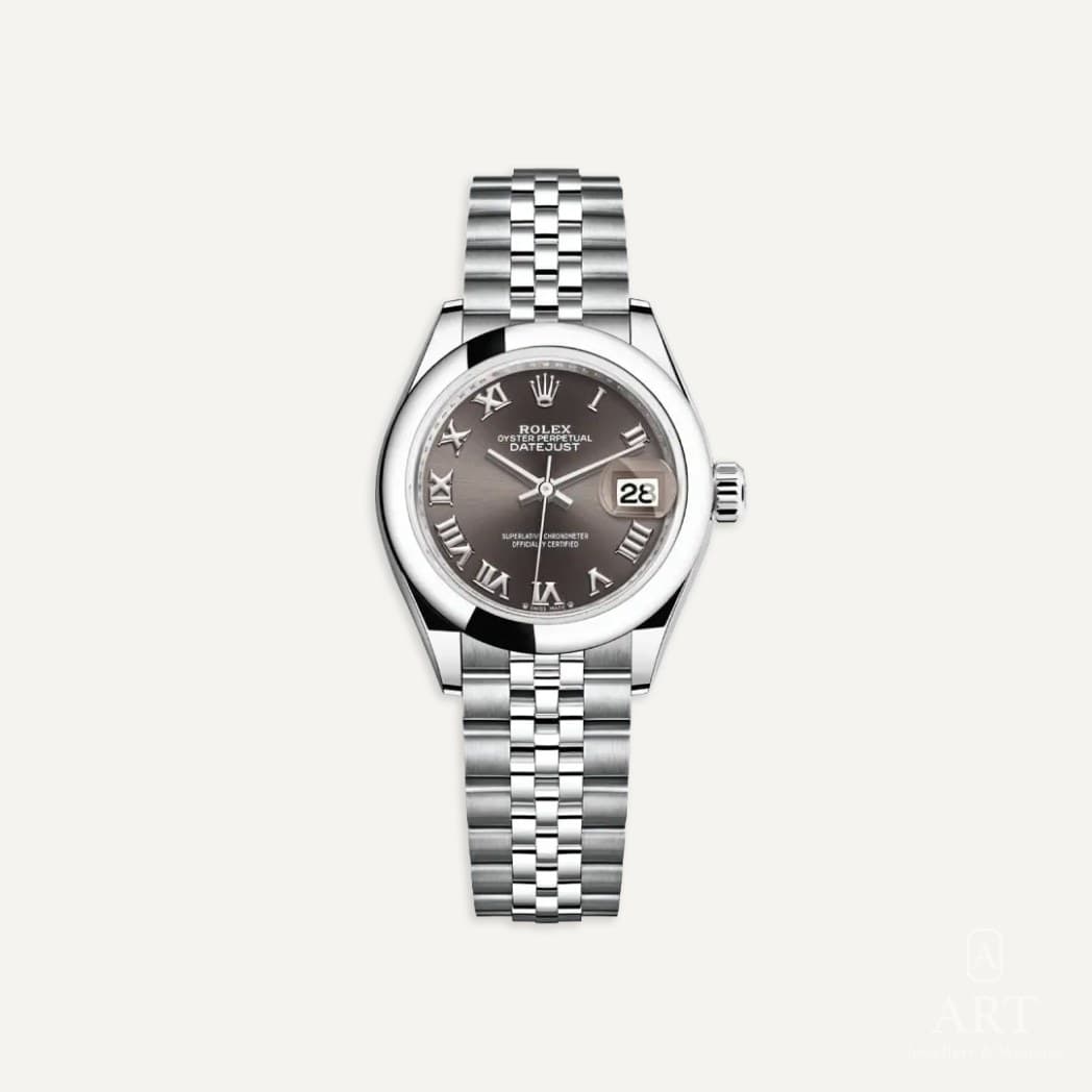 Rolex Datejust watch, gray dial, reference 279160