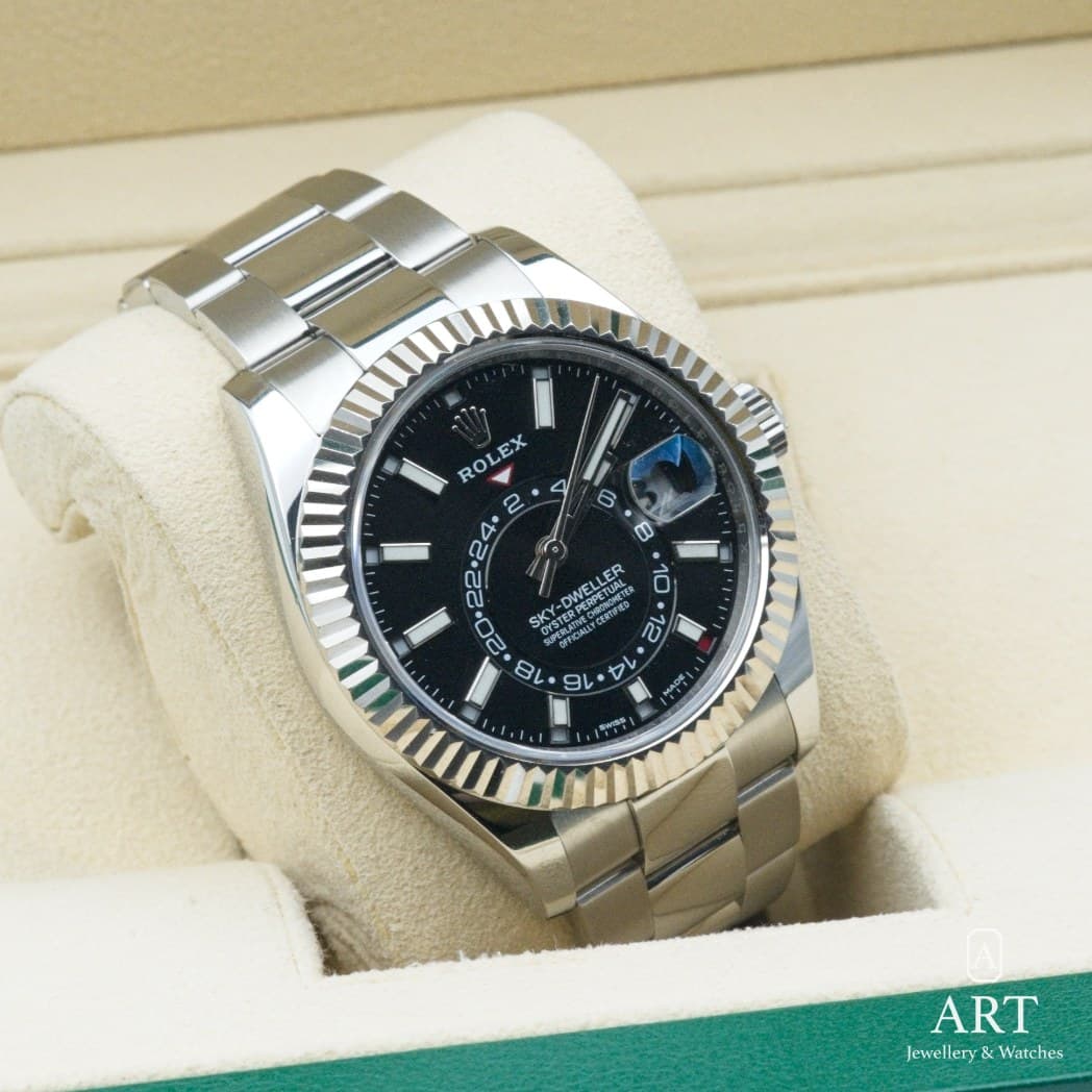 Rolex Sky-Dweller saati, siyah kadran, referans 326934 (5)