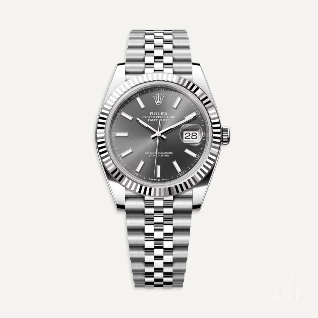 Rolex Datejust saati, arduvaz gri kadran, referans 126334