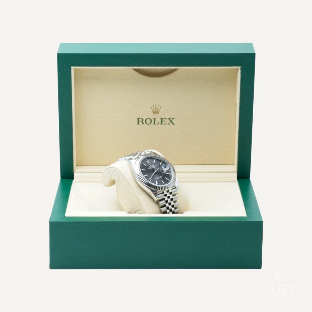 Rolex Datejust watch, slate grey dial, reference 126334 (3)