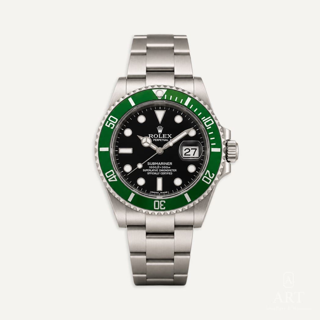 Rolex Submariner "Kermit" saati, siyah kadran, referans 16610LV