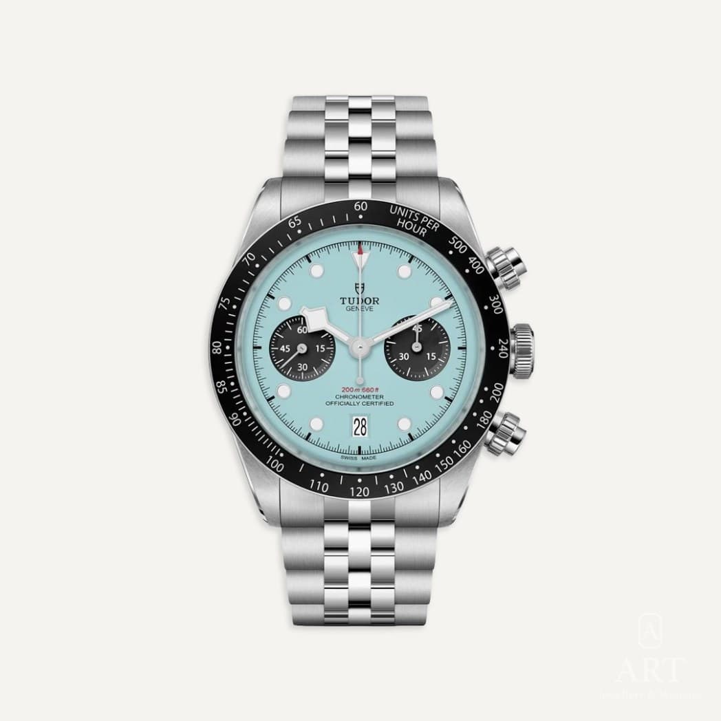 Tudor Black Bay Chronograph saati, mavi kadran, referans M79360N-0024