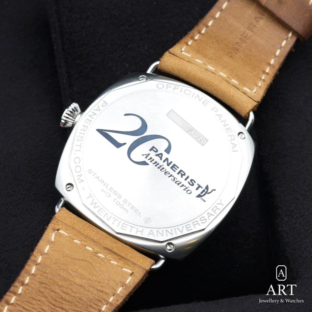 Panerai Radiomir Venti 20th Anniversary of Paneristi saati, kahverengi kadran, referans PAM02020 (7)