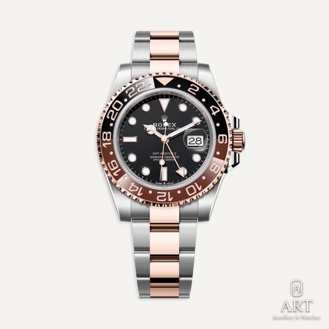 Rolex GMT-Master II "Root Beer" saati, siyah kadran, referans 126711CHNR
