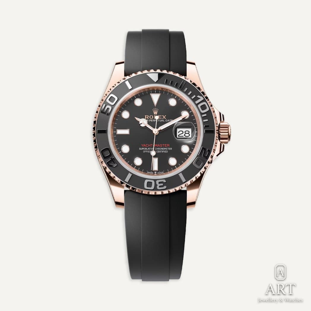 Rolex Yacht-Master saati, siyah kadran, referans 126655