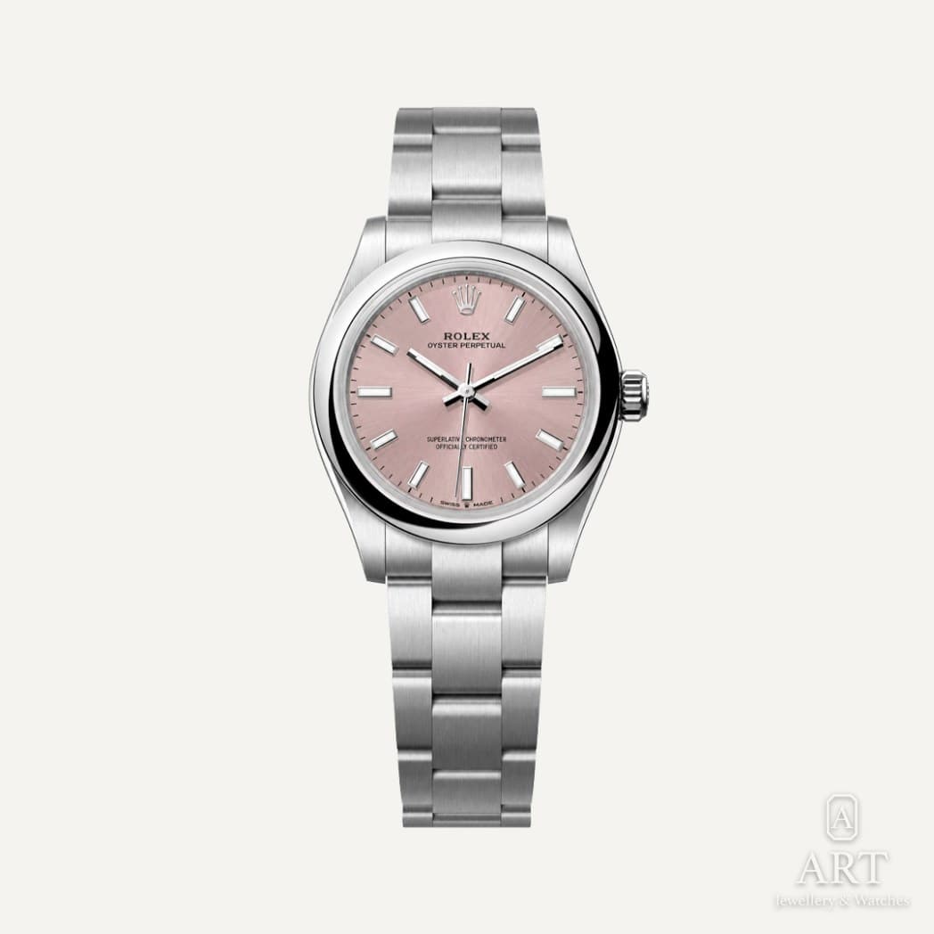 Rolex Oyster Perpetual saati, pembe kadran, referans 277200