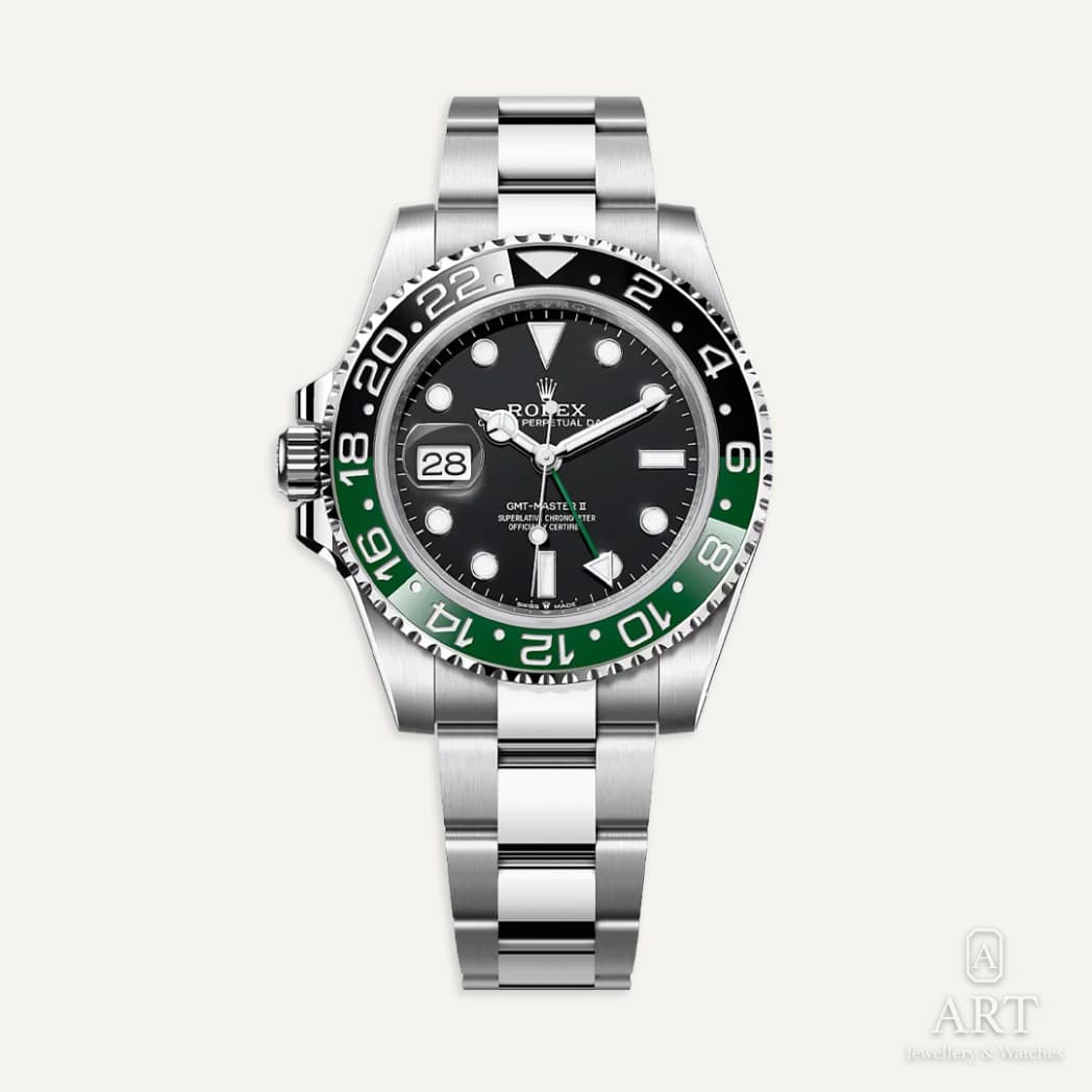 Rolex GMT-Master II "Sprite" saati, siyah kadran, referans 126720VTNR