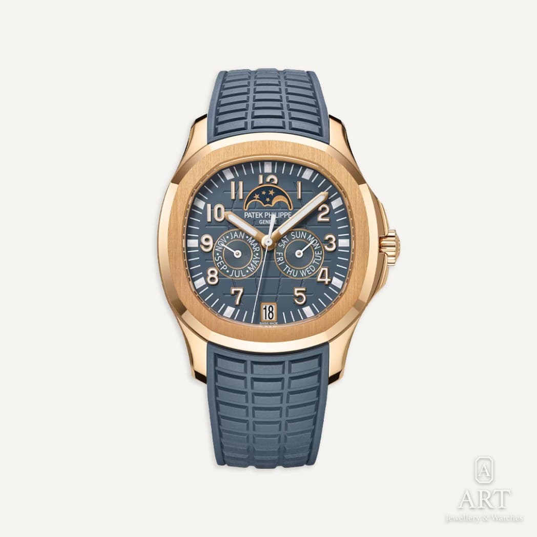 Patek Philippe Aquanaut Luce Annual Calendar saati, mavi kadran, referans 5261R-001
