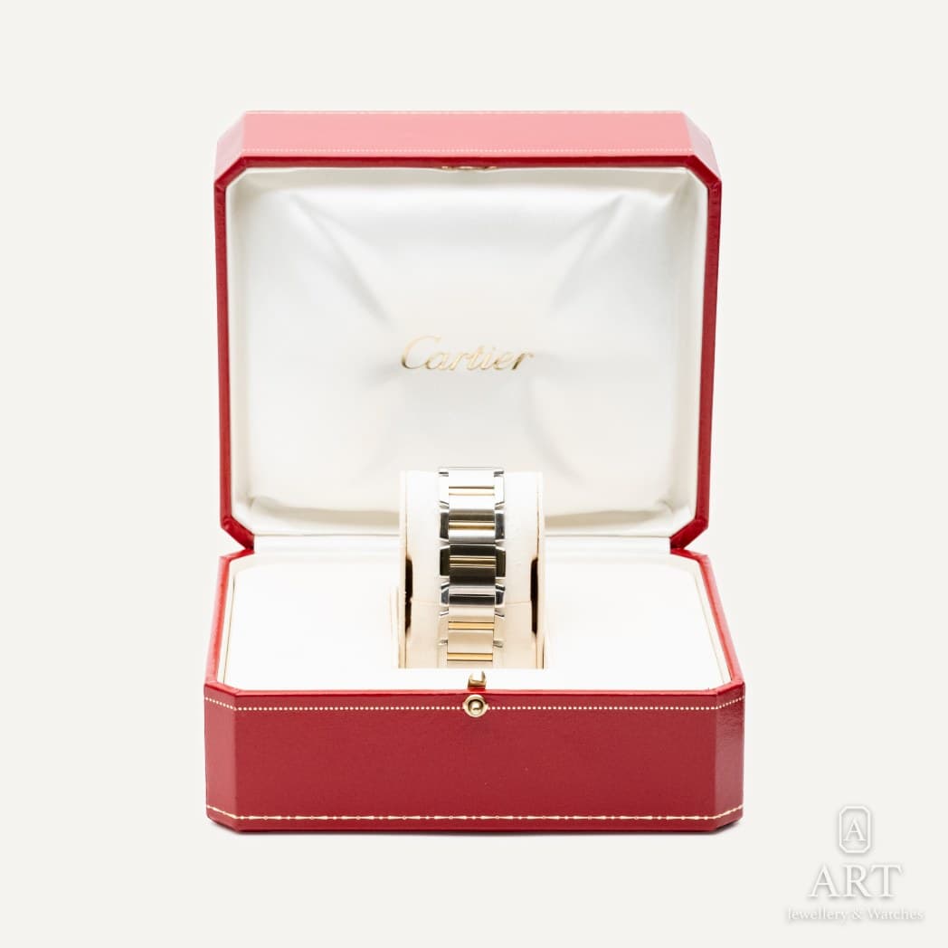 Cartier Tank Française Large saati, beyaz kadran, referans 2302 (4)