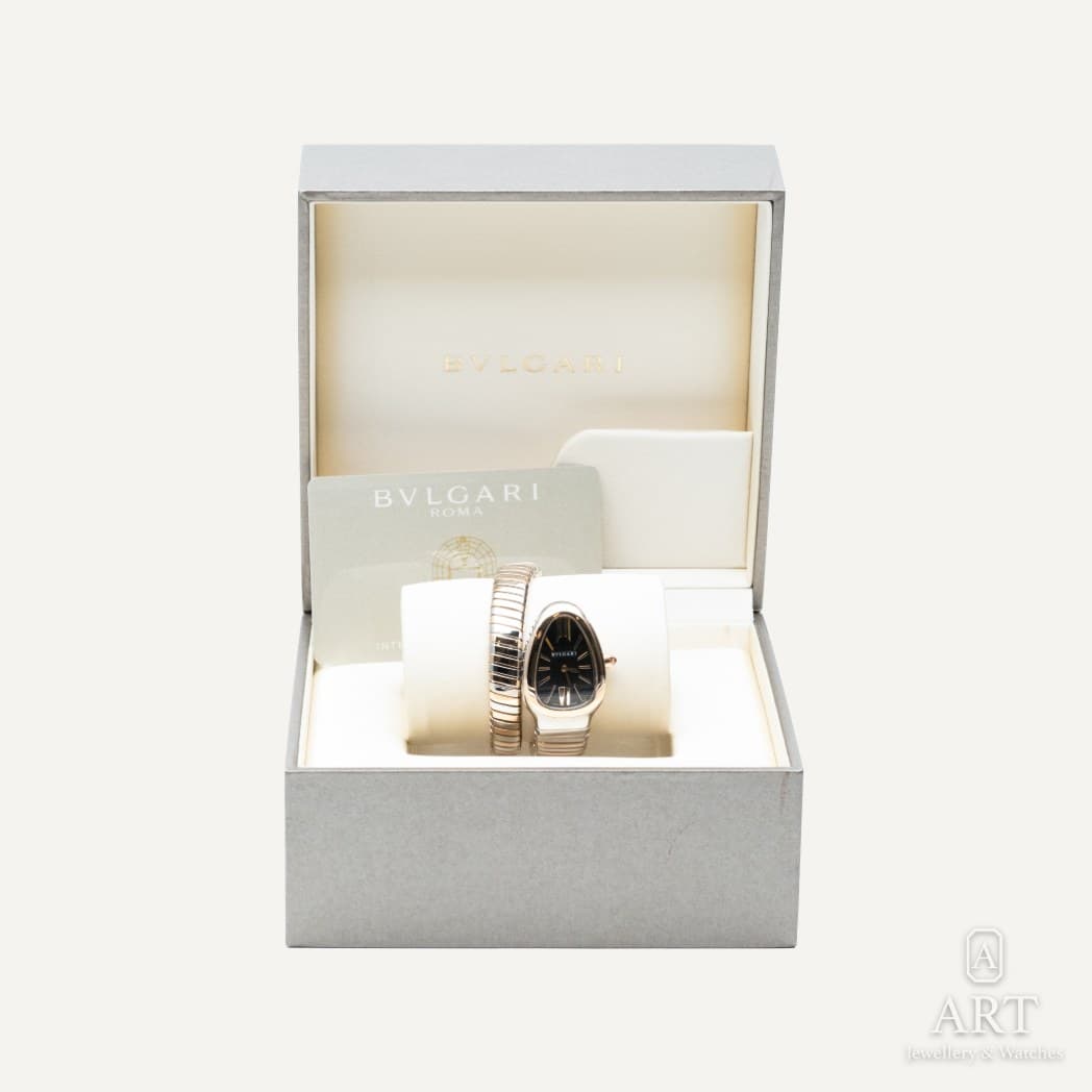 Bulgari Serpenti Tubogas watch, black dial, reference 102123 (2)
