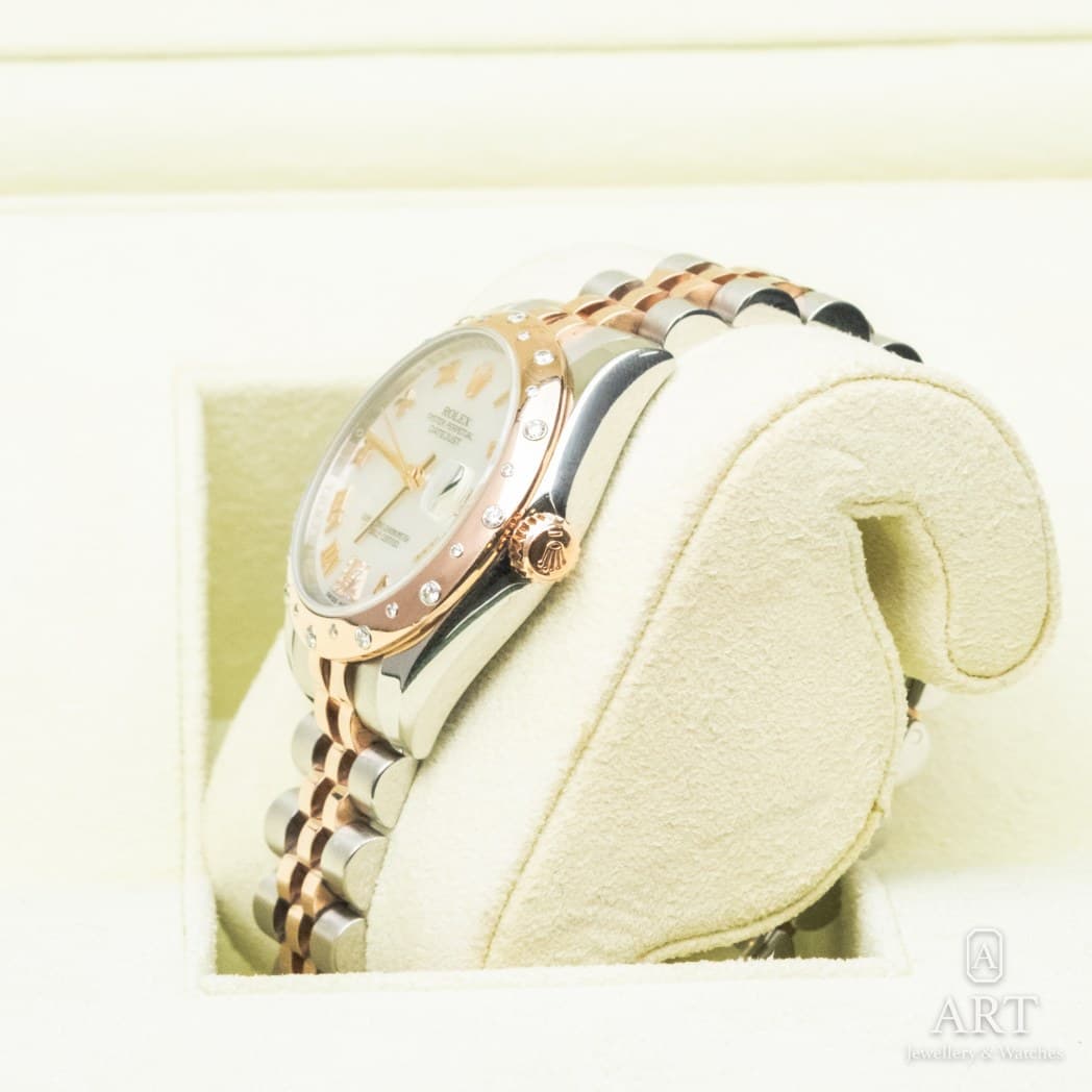 Rolex Datejust watch, mother of pearl dial, reference 178341 (6)