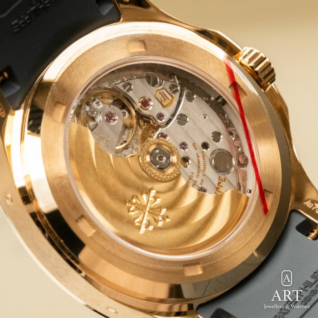 Patek Philippe Aquanaut Luce Annual Calendar watch, blue dial, reference 5261R-001 (9)