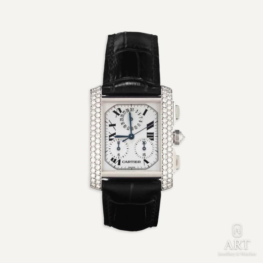 Cartier Tank Française Large saati, beyaz kadran, referans 2367