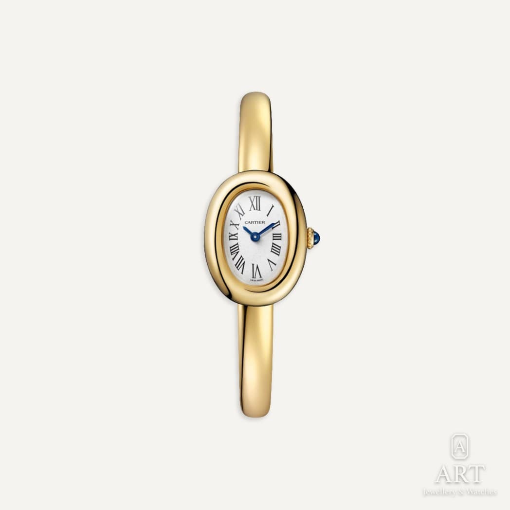 Cartier Baignoire saati, beyaz kadran, referans WGBA0045