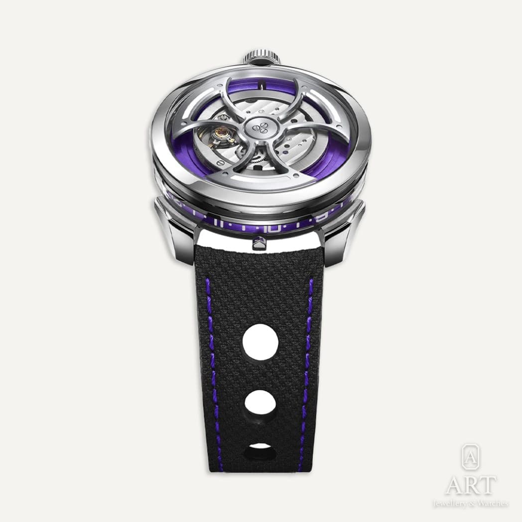 MB&F M.A.D.1S "Purple Tribe" Edition watch, purple dial
