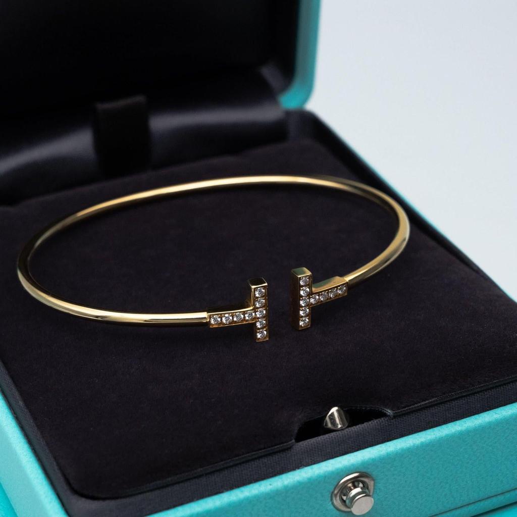 Pre-Owned Tiffany & Co. T Wire Diamond Bracelet Medium 60010754
