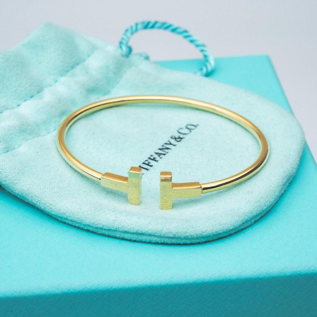 Pre-Owned Tiffany & Co. T Wire Bracelet Small 60010761