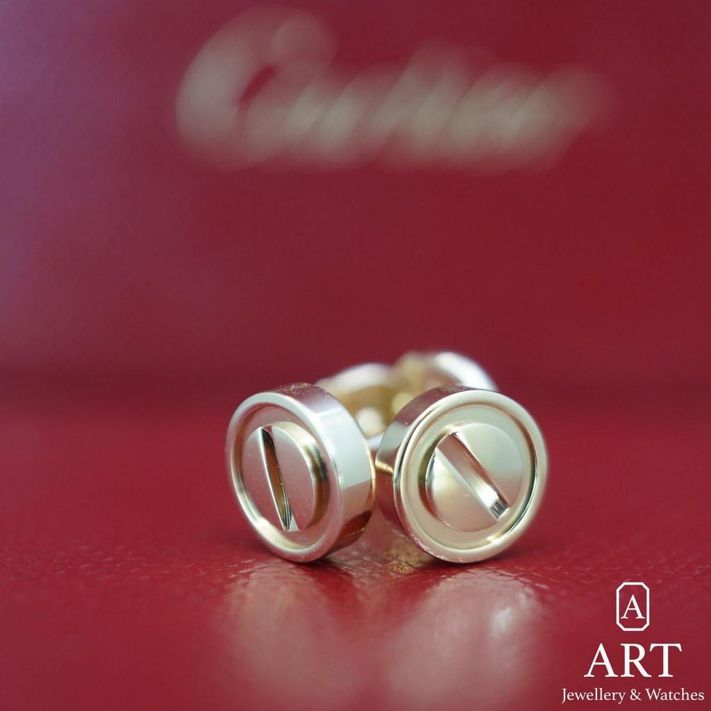 Pre-Owned Cartier Stud Love Earrings B8301255