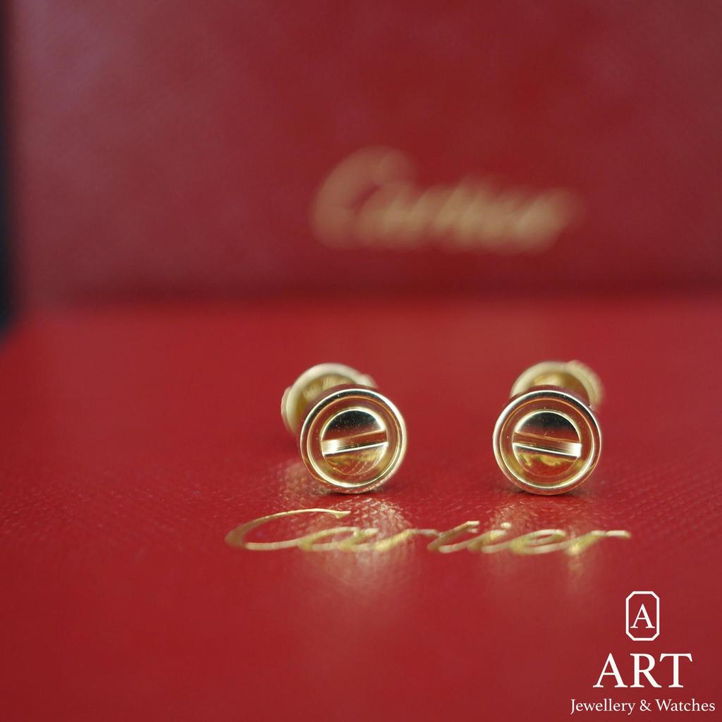 Pre-Owned Cartier Stud Love Earrings B8301255
