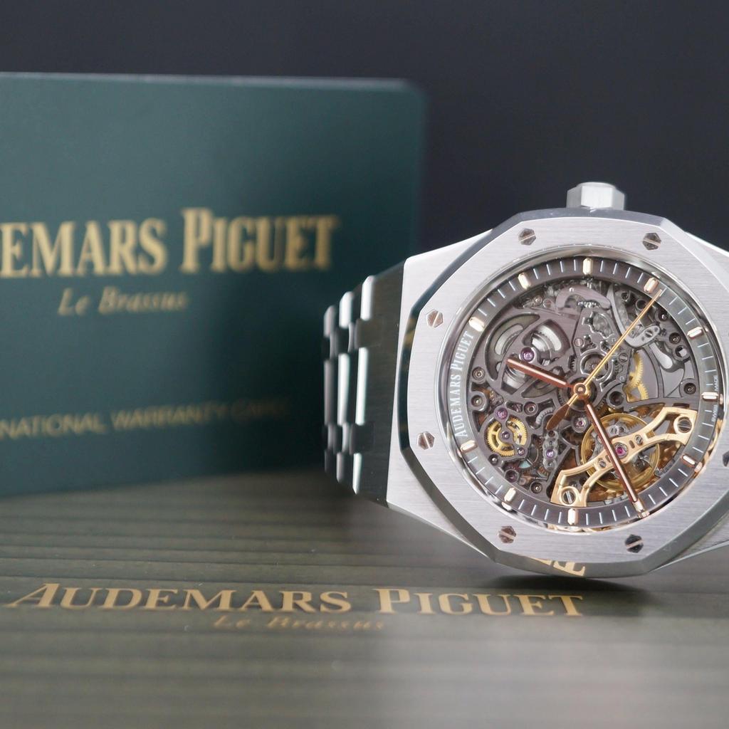 Pre-Owned Audemars Piguet Royal Oak Skeleton 15407ST.OO.1220ST.01