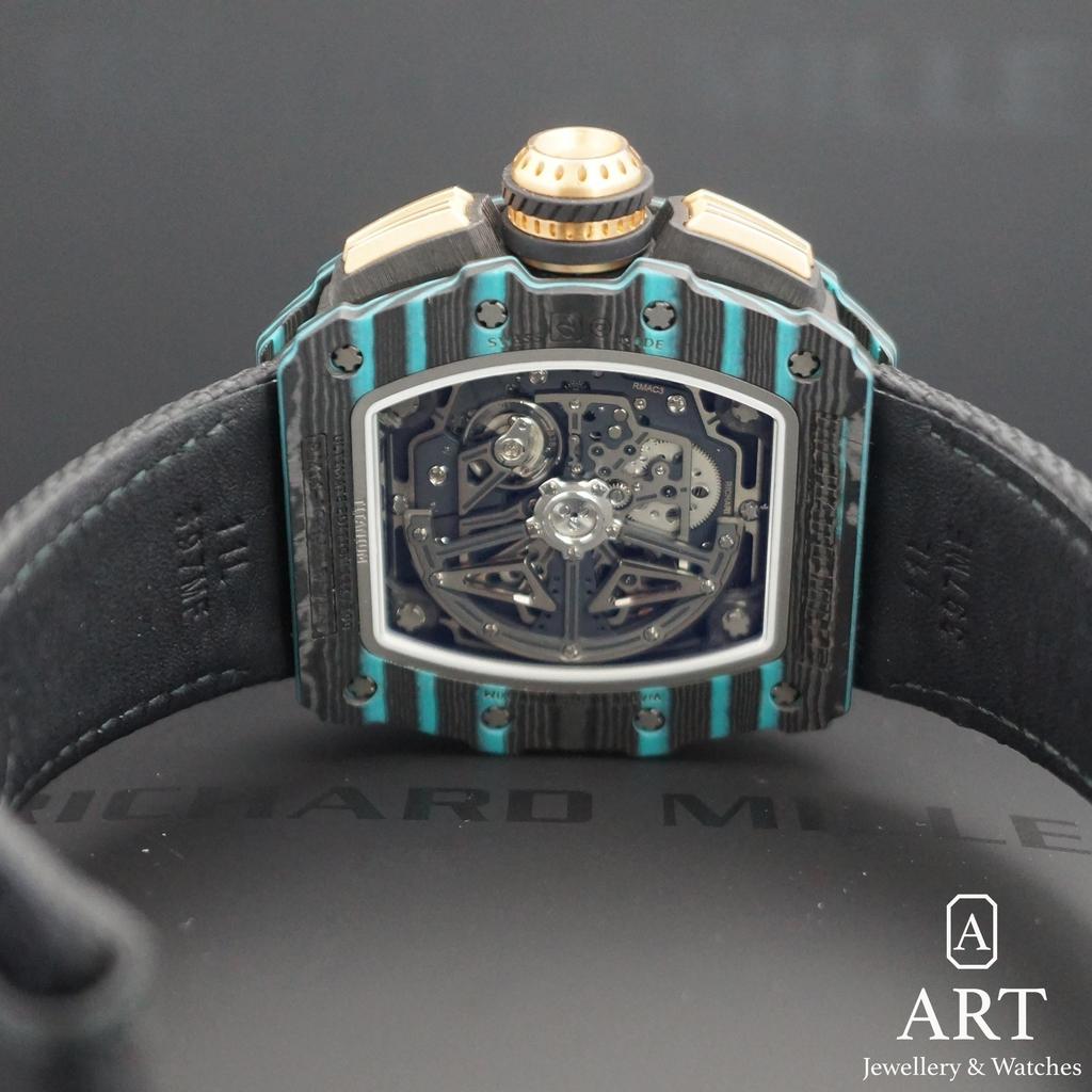 Pre-Owned Richard Mille Ultimate Edition Carbon Turquoise 44mm RM 11-03