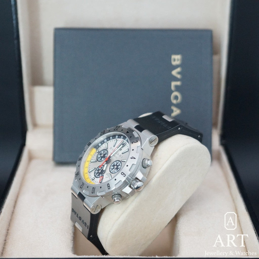 Bulgari-GMT Diagono 40mm-Watch-Art Jewellery &amp; Watches